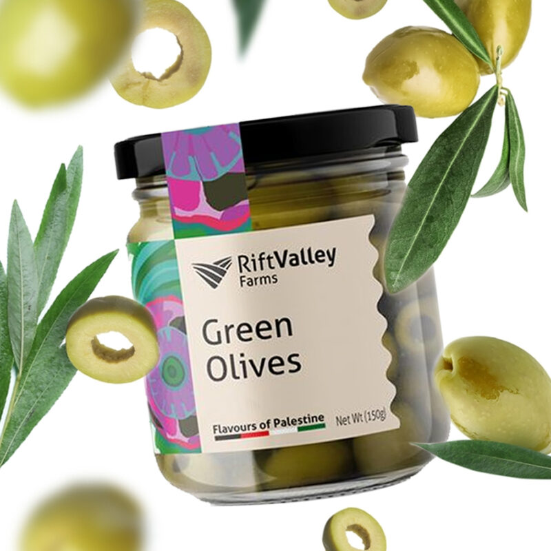 Nabali Fairkost Produkte Grüne Oliven aus Palästina